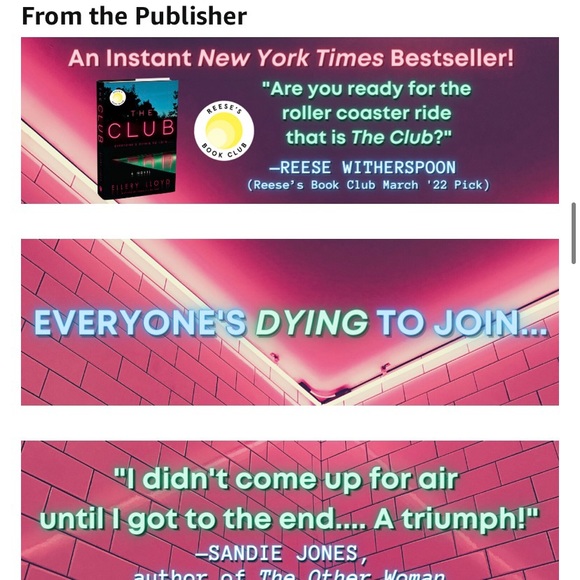 💜 The Club by Ellery Lloyd ARC - Picture 3 of 5